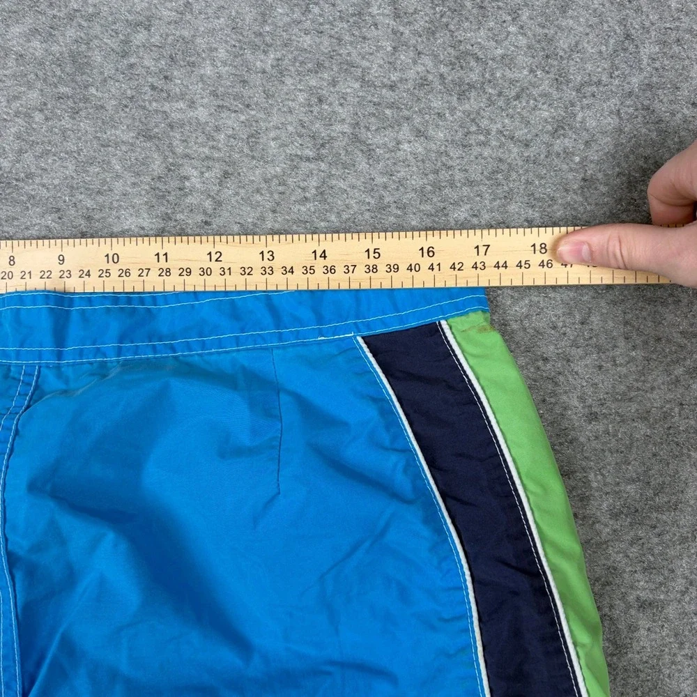 Polo Sport Swim Trunks Mens 34 Blue Vintage Ralph Lauren Colorblock Board Shorts